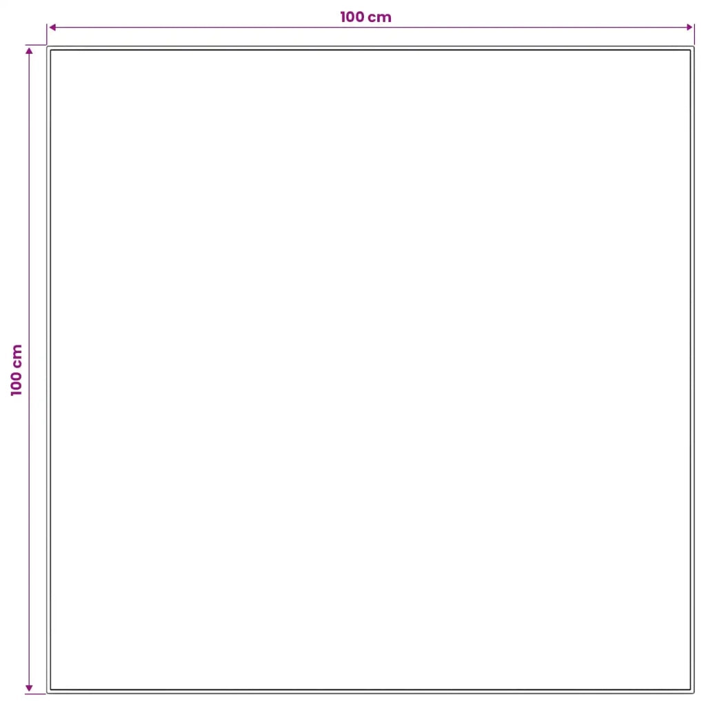 Runner Tappeto LESAKA Marrone 100 x 100 cm Velluto diamante 42045279