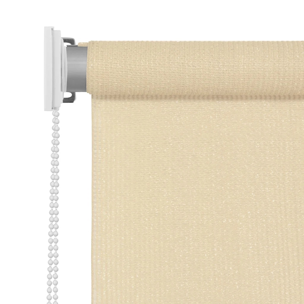 Tenda a Rullo per Esterni color crema 85(L)x140(A) cm HDPE 312602