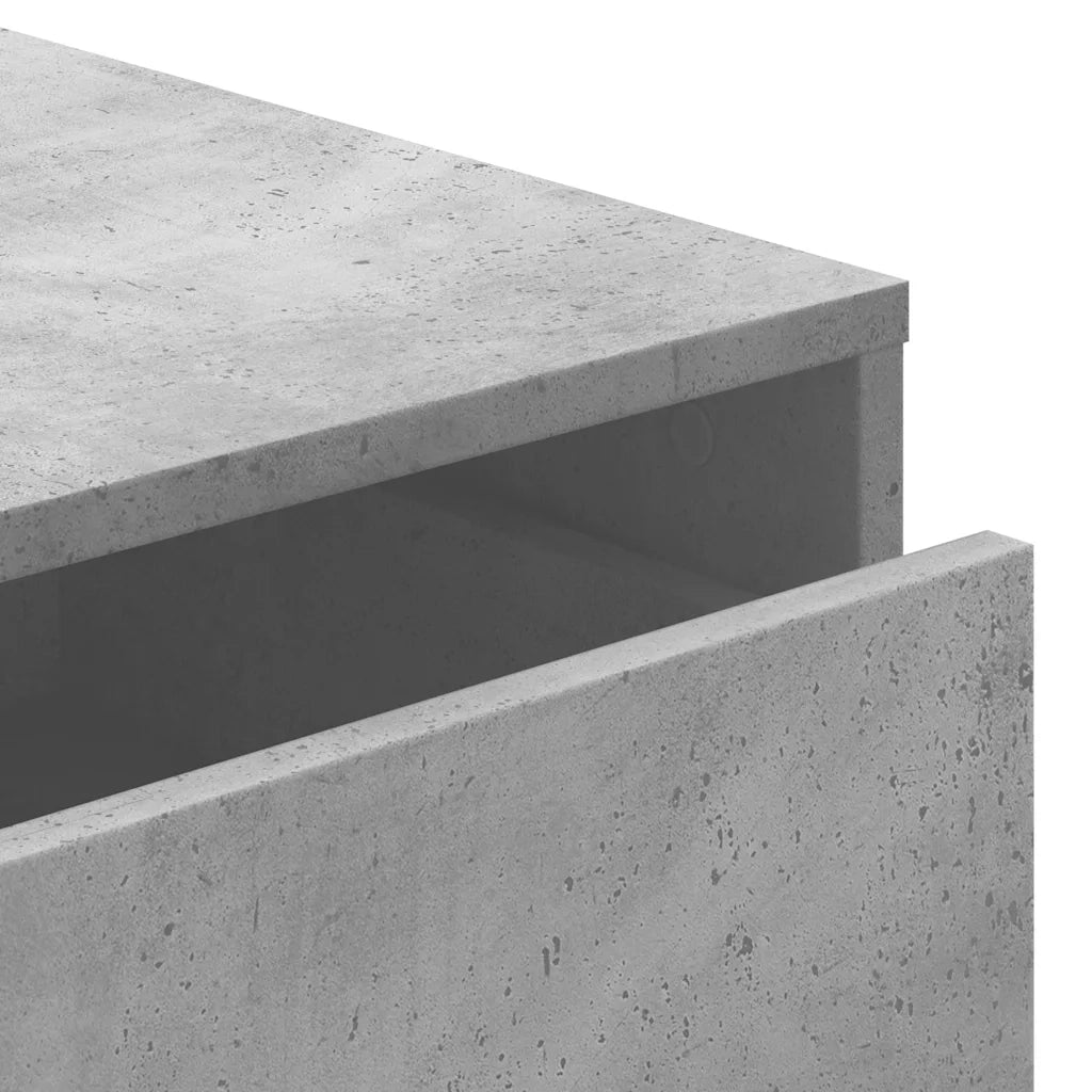 Cassettiera Angolo Grigio Cemento 60x41x76cm Legno Multistrato CFW4804739