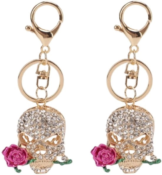 Schedario con decorazione di strass 
Schedario con disegno di teschio 
Schedario con disegno di rosa 
Schedario per donne 
Catena di perle 
Regalo unico per lei