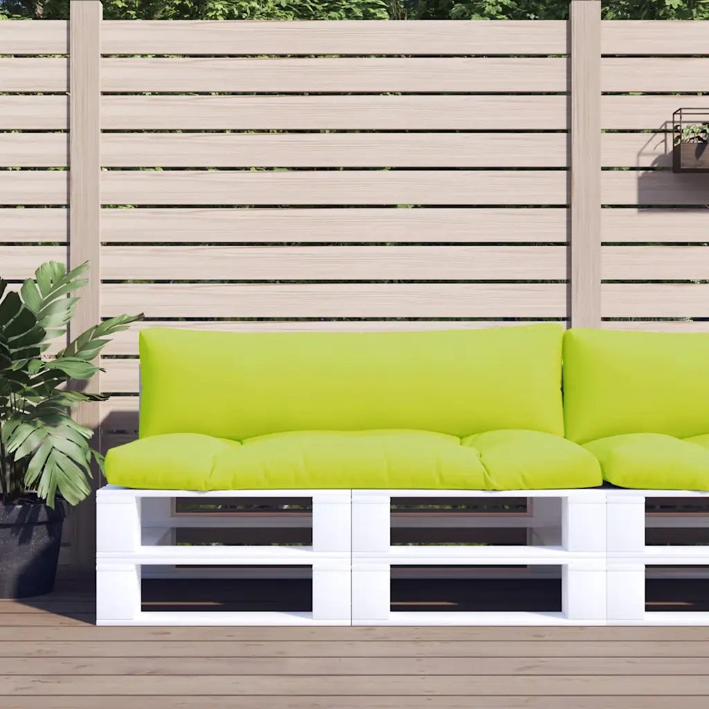 Cuscini per Divani in Pallet 2 pz Verde Intenso in Tessuto 360933