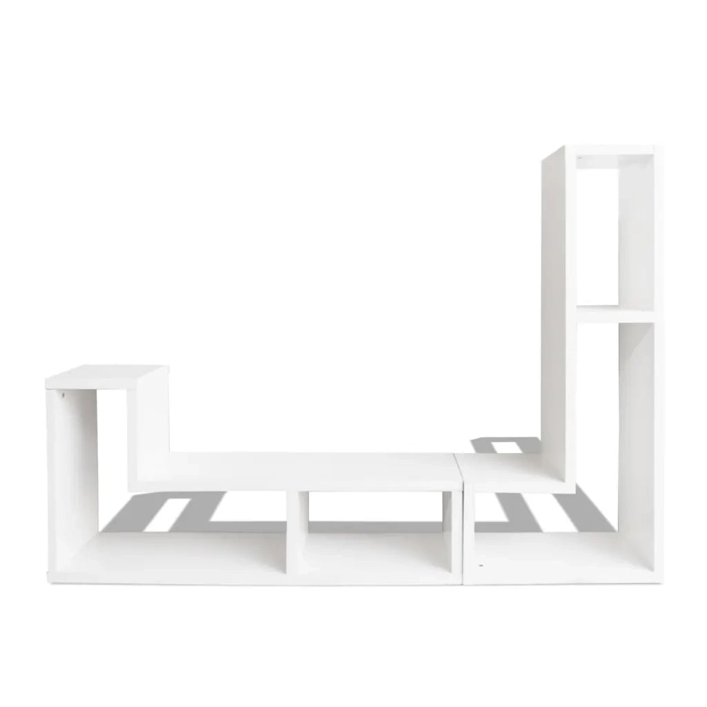 Mobile Porta TV Doppio a L Bianco 243066