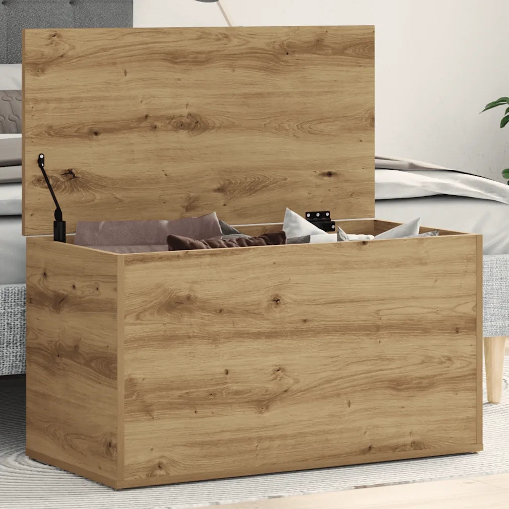 Cassapanca Rovere Artigianale 84x42x46 cm Legno Ingegnerizzato 856569