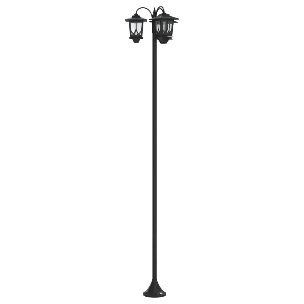 Lampione a 3 teste Nero 16 x 16 x 187 cm Alluminio e ABS 42042695