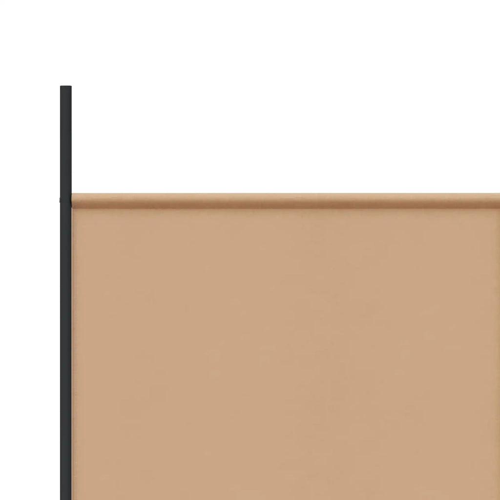 Pannello Divisorio Ambienti | Divider per stanze | Paravento a 3 Pannelli Beige 150 x 220 cm Tessuto