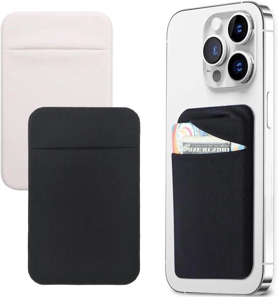 Set di 2 supporti tessili per carte con custodia per smartphone Android e adesivi - perfetti per trasportare le tue carte e documenti ovunque