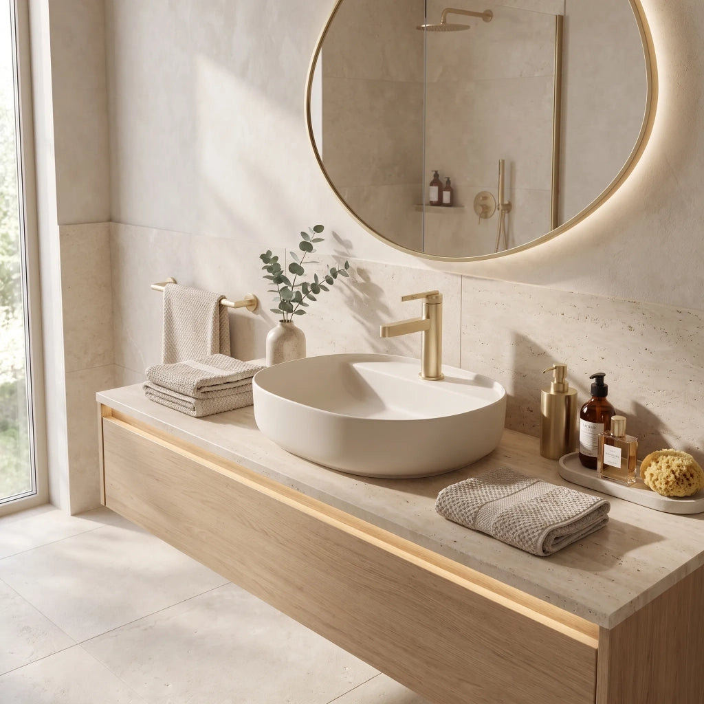 Rubinetto Da Bagno Rea Grace Brush Gold