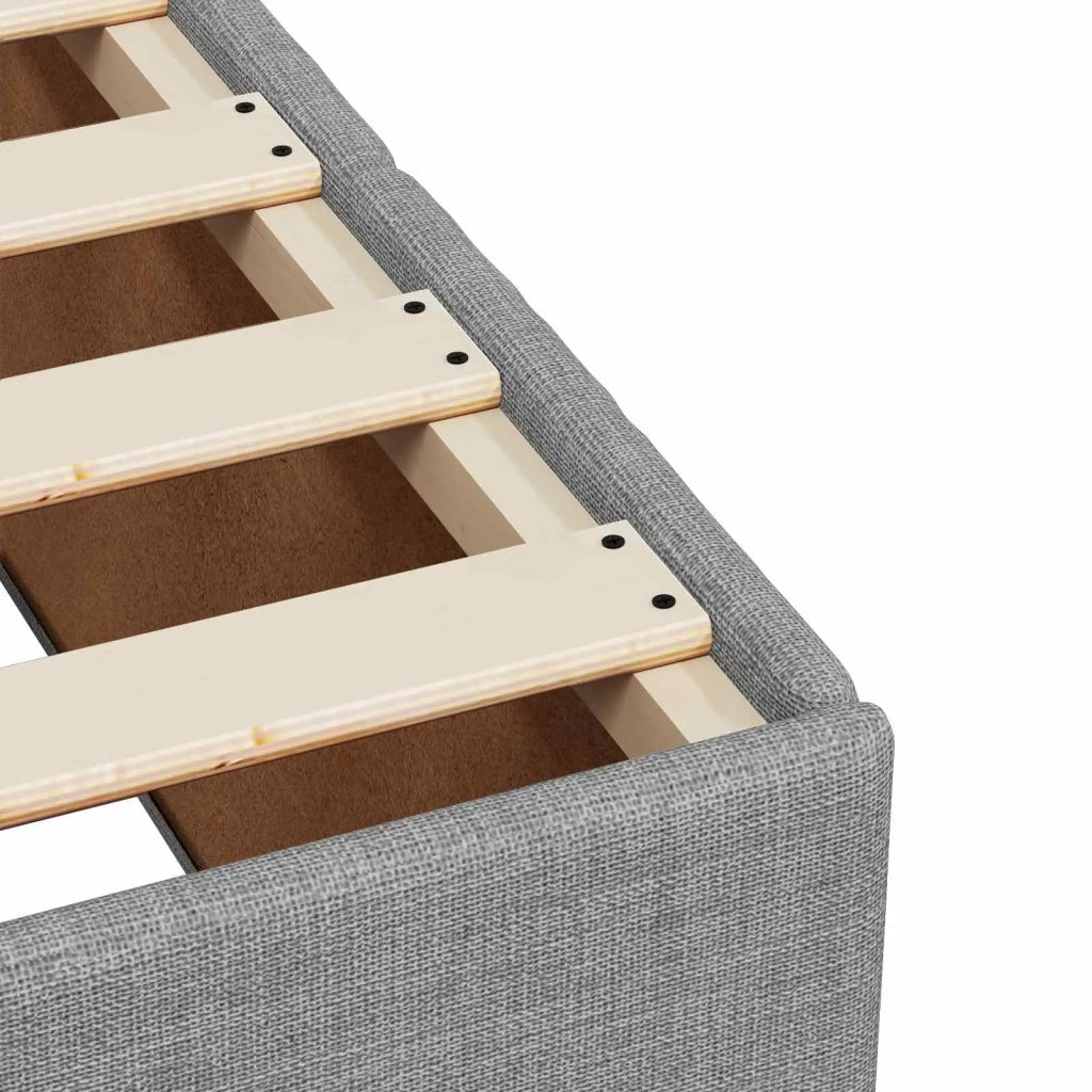 Letto box spring con materasso Grigio Chiaro 120 x 200 cm 3454106