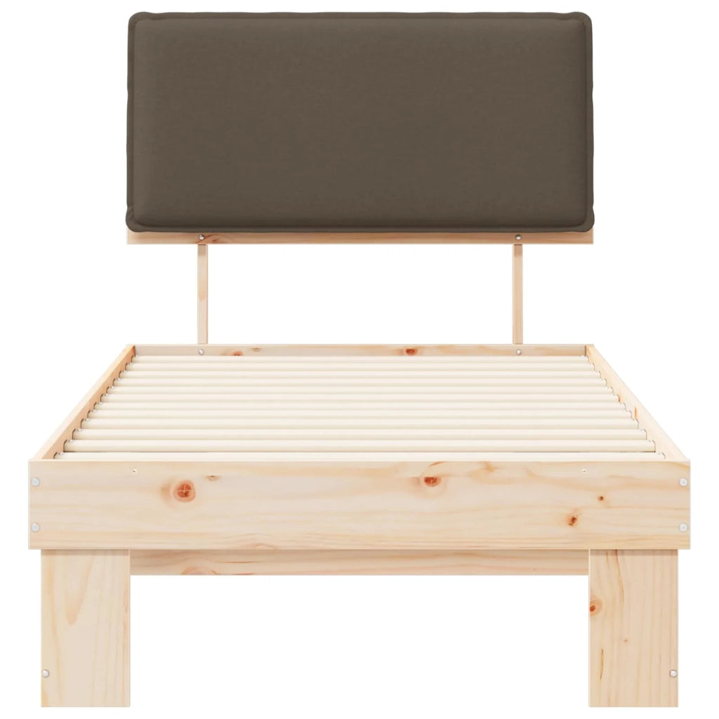 Letto con Testiera Rivestita-Struttura Letto con Testiera Talpa 80 x 200 cm Pino massello 732848