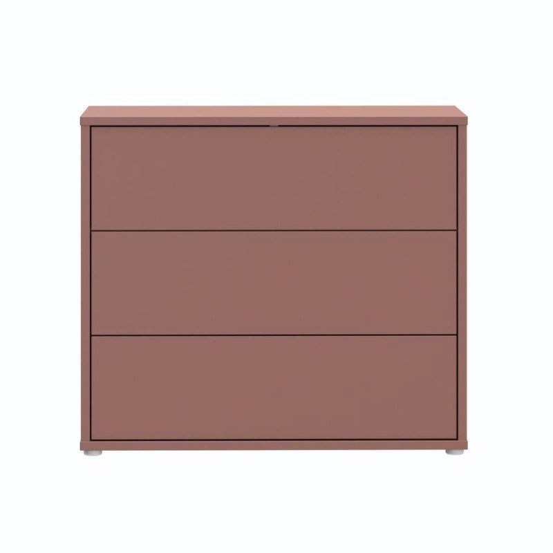 Cassettiera Medea 3 cassetti in colore terracotta