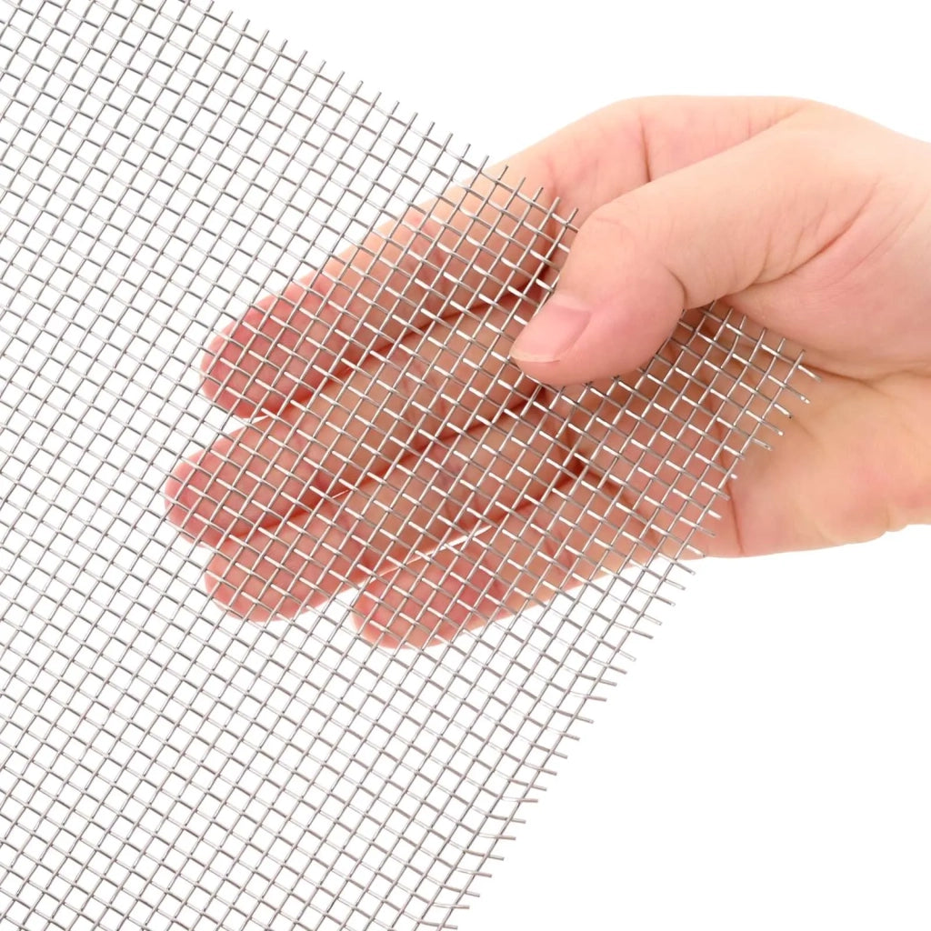 Rete per schermatura 100 x 1000 cm 8 Mesh Argento 42039676