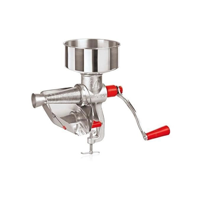 Tre Spade F10000-II Deluxe Spremipomodoro Manuale Ghisa Stagnata Tramoggia Acciaio Inox Filtro 1.5 mm