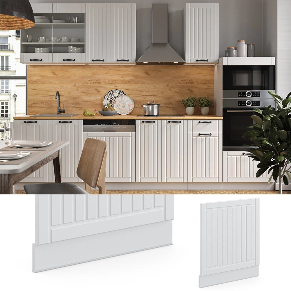 Pannello frontale Fame-Line Bianco rustico/Bianco 60 cm, PL Rovere Vicco