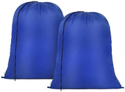 Set da bagno da viaggio 2 pezzi, 70x90cm, con chiusura con cordoncino, grande sacco da bagno per dormitorio e bagno, blu