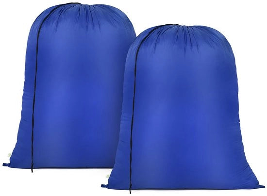 Set da bagno da viaggio 2 pezzi, 70x90cm, con chiusura con cordoncino, grande sacco da bagno per dormitorio e bagno, blu