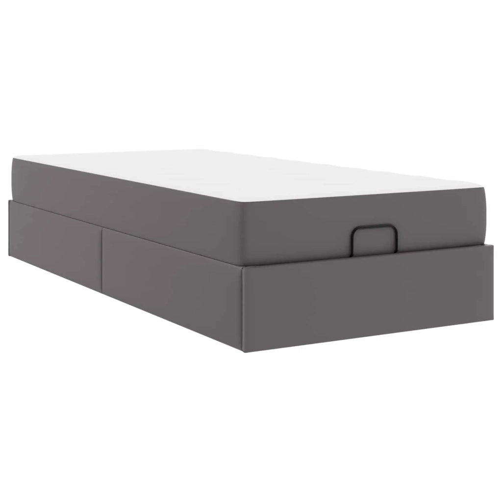 Struttura letto con materasso Altro 2 pcs Grigio PVC 3399407
