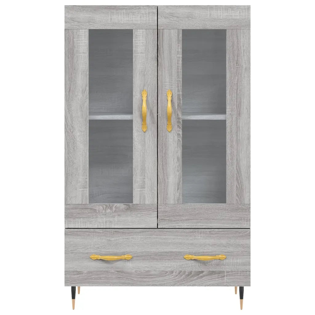 Credenza-Buffet-Armadio da cucina Grigio Sonoma 69,5x31x115 cm in Legno Multistrato 777778