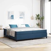 Letto a molle con materasso Blu 200 x 200 cm Tessuto 3398891