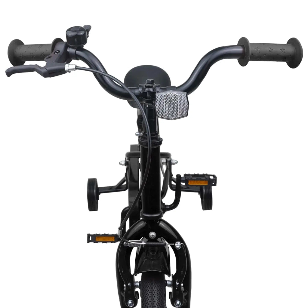 Bicicletta per Bambini 12 Pollici per bambini di 2-4 anni Nero 42009377