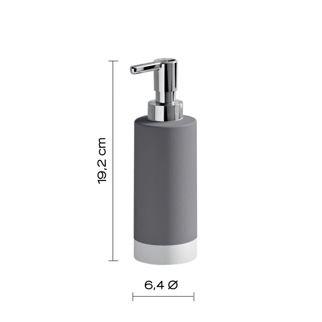DISPENCER MIZAR D.7XH20CM GRIGIO.
