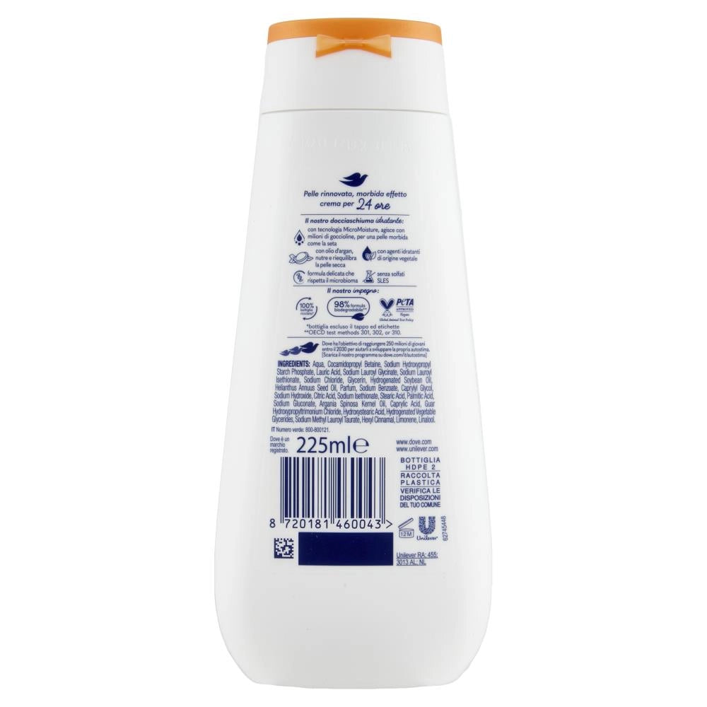 DOVE ADVANCED CARE DOCCIASCHIUMA DOLCE NUTRIMENTO OLIO D'ARGAN 225 ML