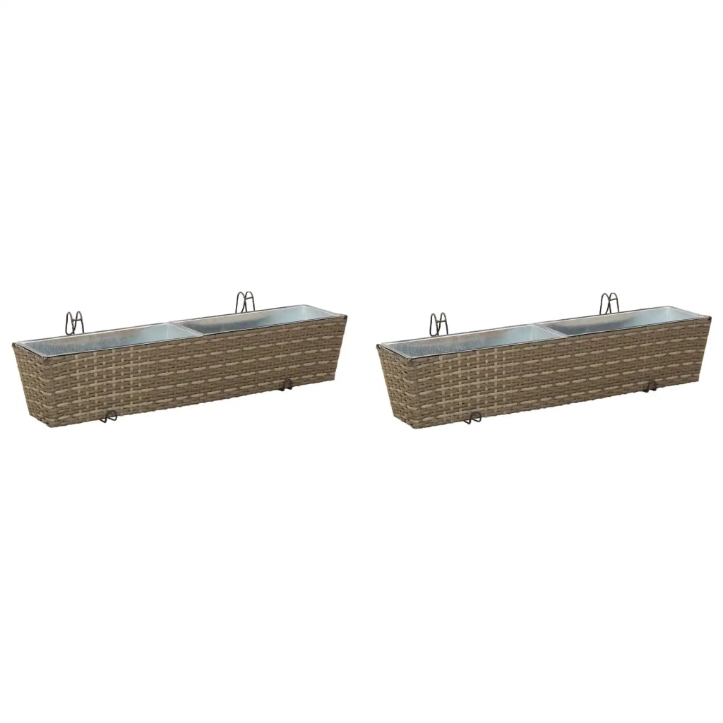 Ringhiera 2 pz 80 x 17 x 17 cm Metallo CFW4207823