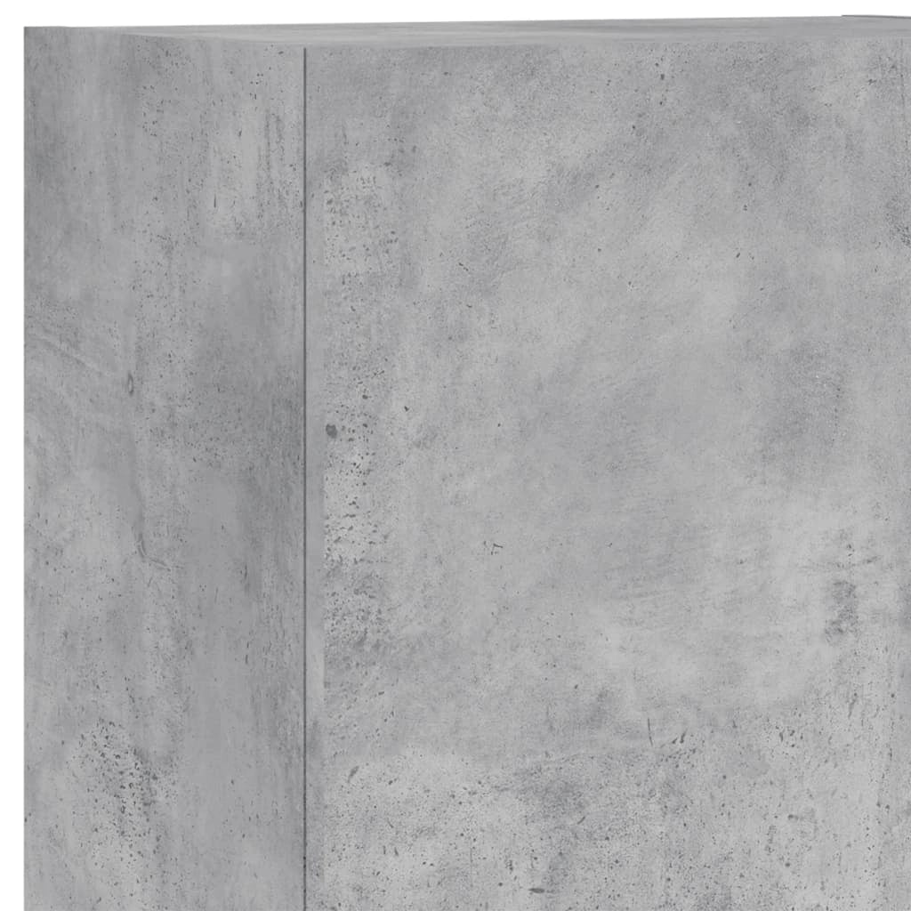 Mobile TV multimediale scaffale TV credenza mobile TV per sala da pranzo soggiorno camera da letto 5 pezzi legno ingegnerizzato grigio 02_0029267