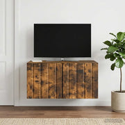 Mobile Porta TV da Muro Rovere Fumo 59,5 x 41 x 30 cm 898340