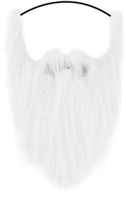 Accessori da costume - Falsa barba - Accessori da teatro - Accessori da costume da festa - Materiale di tessuto morbido - Dimensioni 25 x 30 cm - Barba da costume