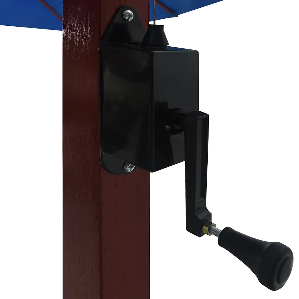 Ombrello | Parasolne a Sbalzo con Palo in Legno 400x300 cm Blu