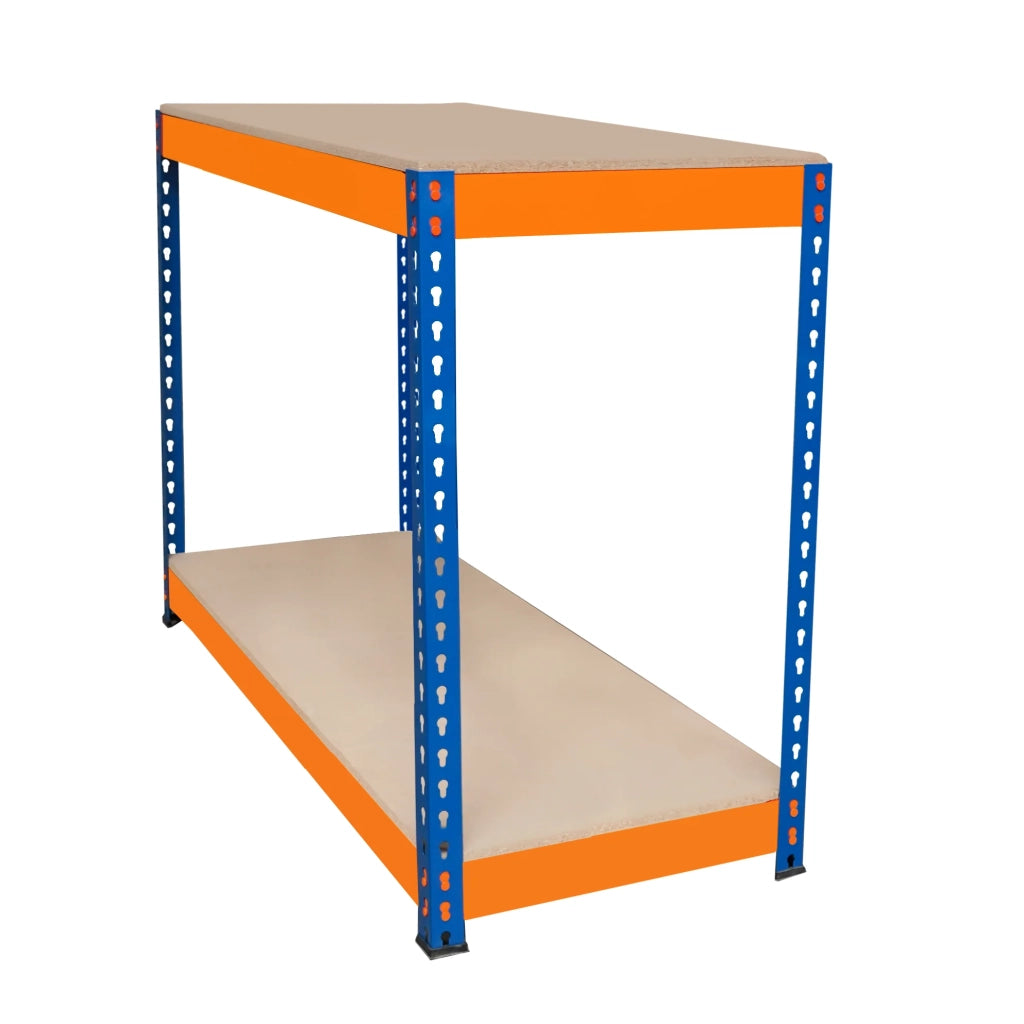 Banco da Lavoro a 2 Ripiani S-Rax - Postazione di lavoro 300kg - 120x45x90cm
