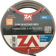 FUNE ACCIAIO INOX  D.MM  3 L.MT  25