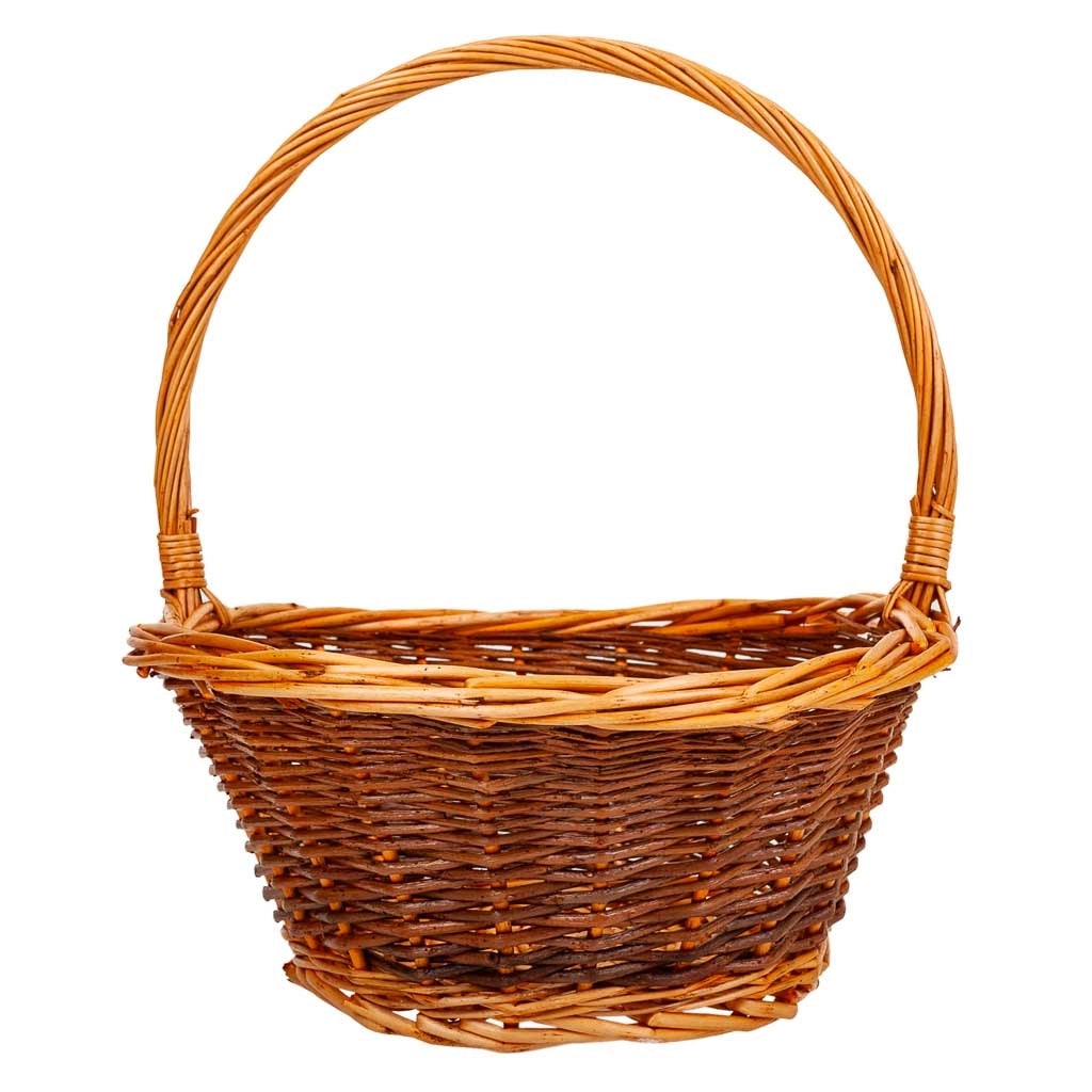 Set di 3 cestini in vimini marrone