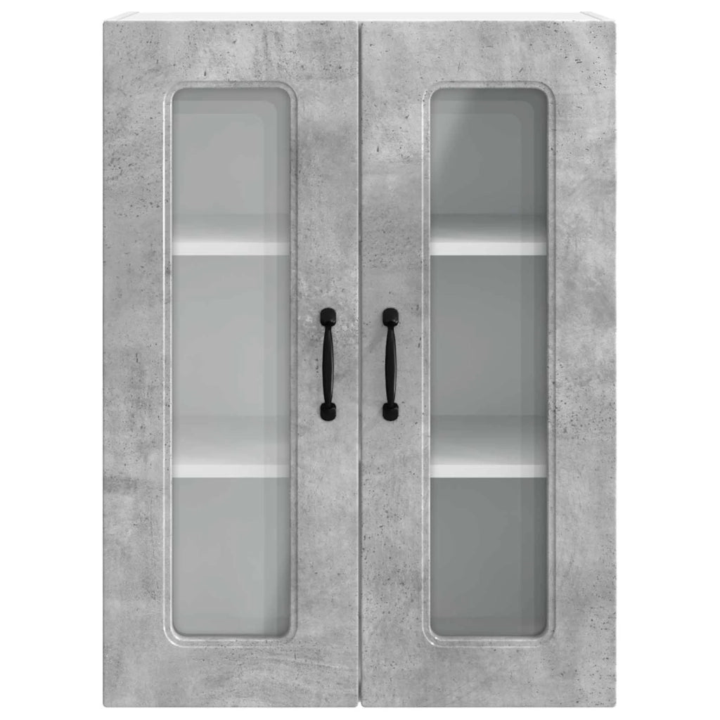 Mobile da cucina con lo scaffale-Armadio da cucina Grigio cemento 60 x 31 x 80 cm 714636