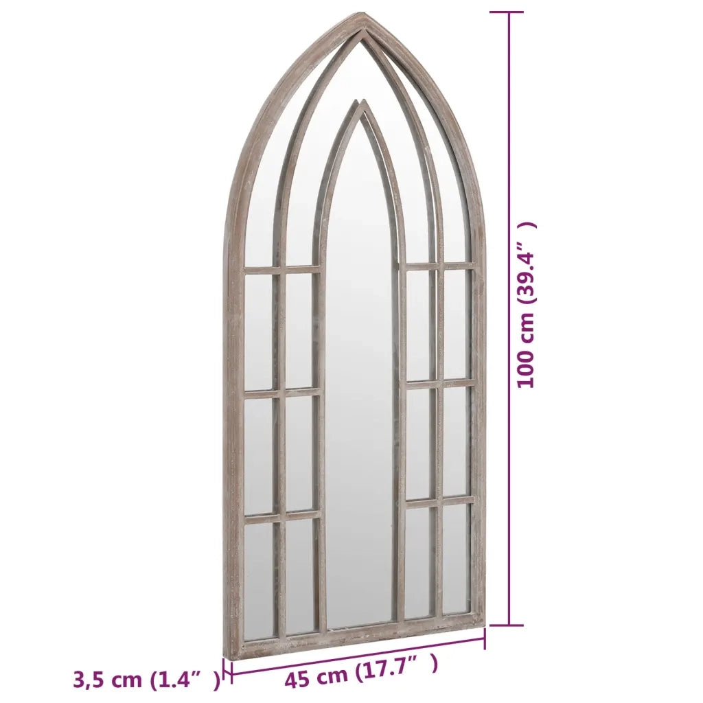Specchio Sabbia-Specchio Decorativo 100x45 cm Ferro per Uso Interno