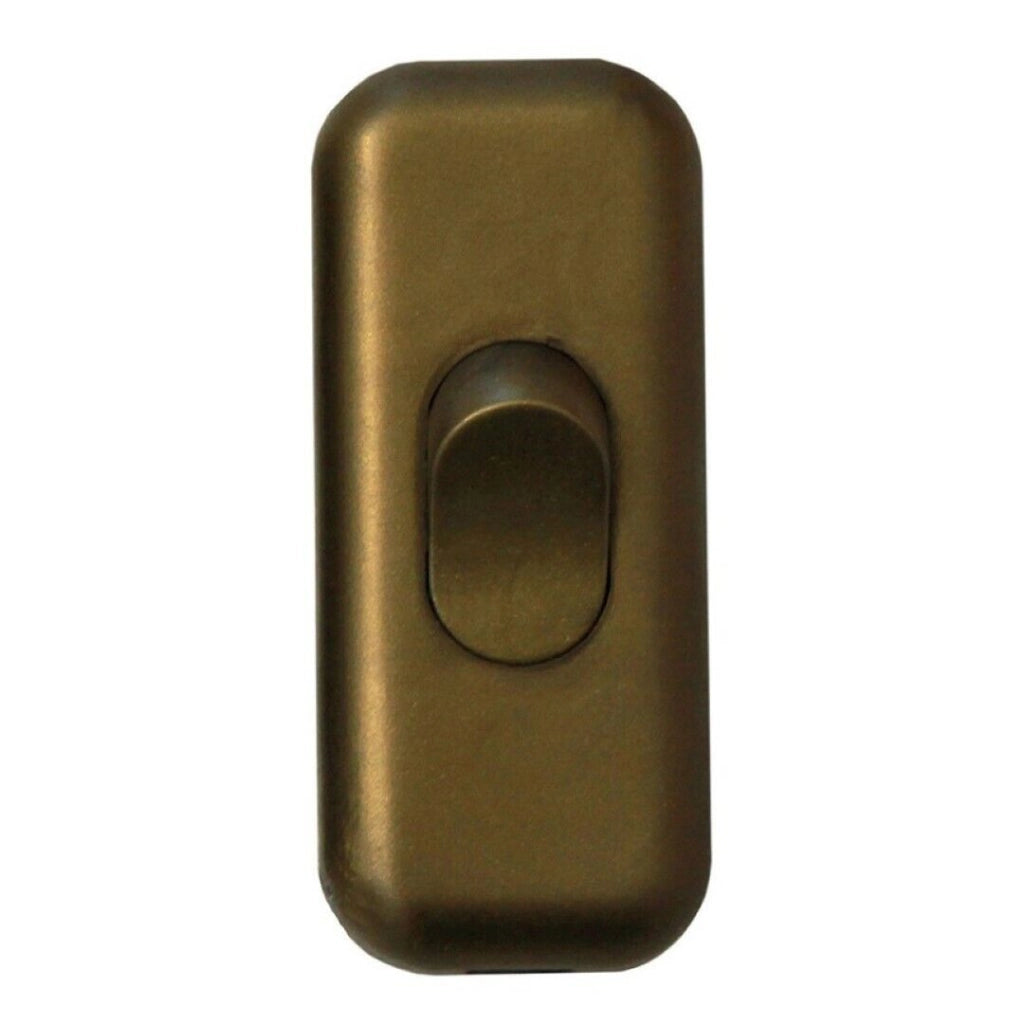 Interruttore Passafilo Unipolare Peretta 250V 2A Oro Set 3 Pezzi - Electraline