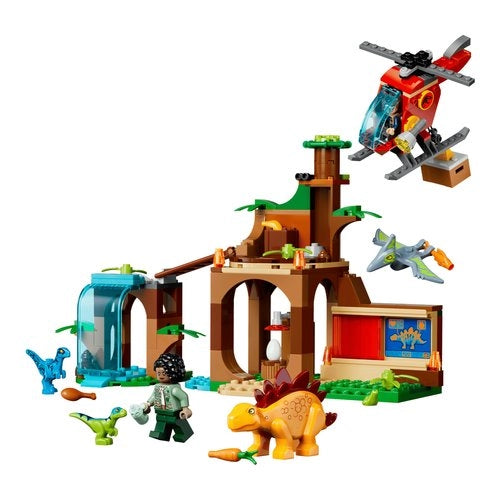 Set costruzioni lego 77981 jurassic world salvataggio di velociraptor,