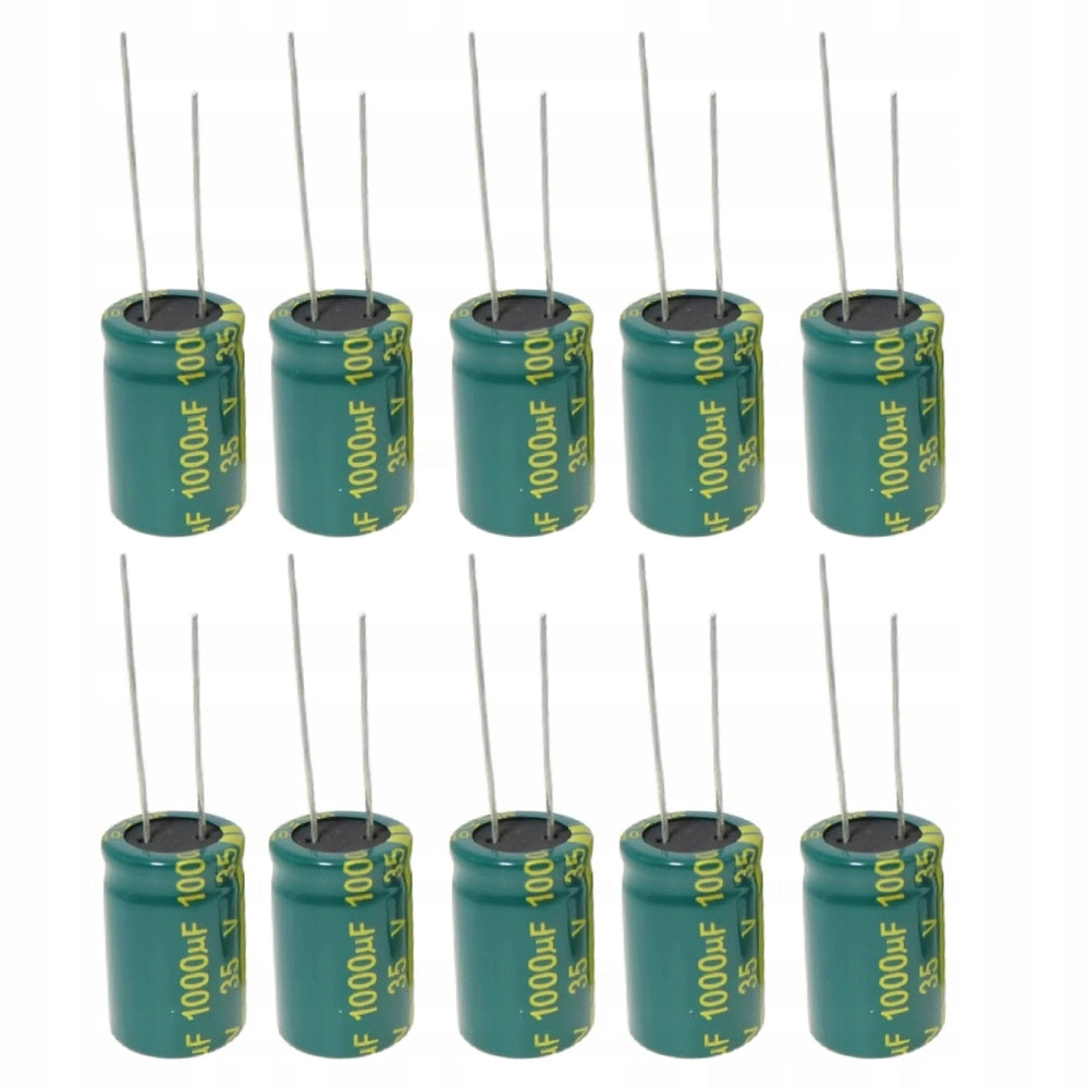 Condensatore Elettrolitico Low ESR 1000uF 16V – Alta Capacità, Dimensioni Compatte 10x17mm, Temperatura -40°C a +105°C