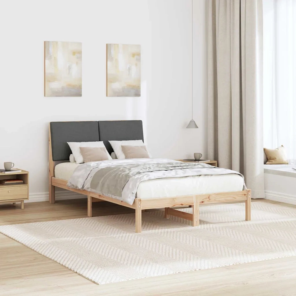 Struttura del Letto marrone e grigio scuro 120 x 200 cm