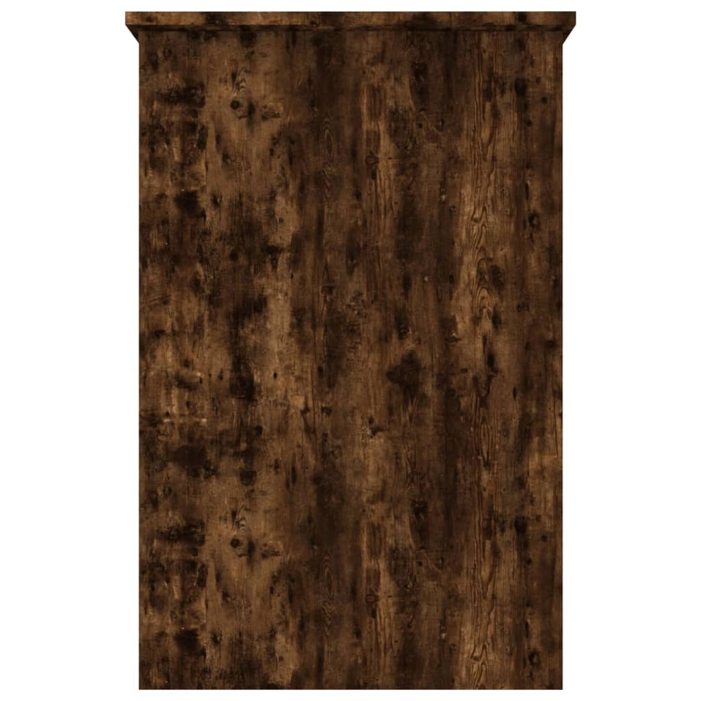 Scrivania da ufficio postazione di lavoro mobile per computer studio rovere affumicato 100 x 50 x 76 cm legno ingegnerizzato marrone 02_0023564
