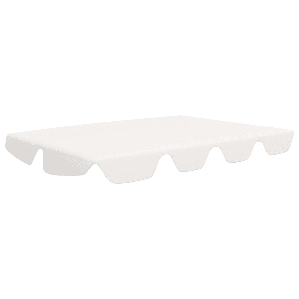 Baldacchino per Dondolo Giardino Bianco 150/130x105/70 cm 312109