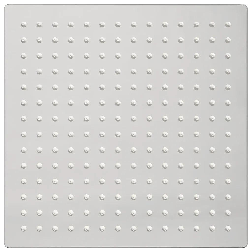 Testa Doccia a Pioggia in Acciaio Inox 304 25x25 cm Quadrata 4103913