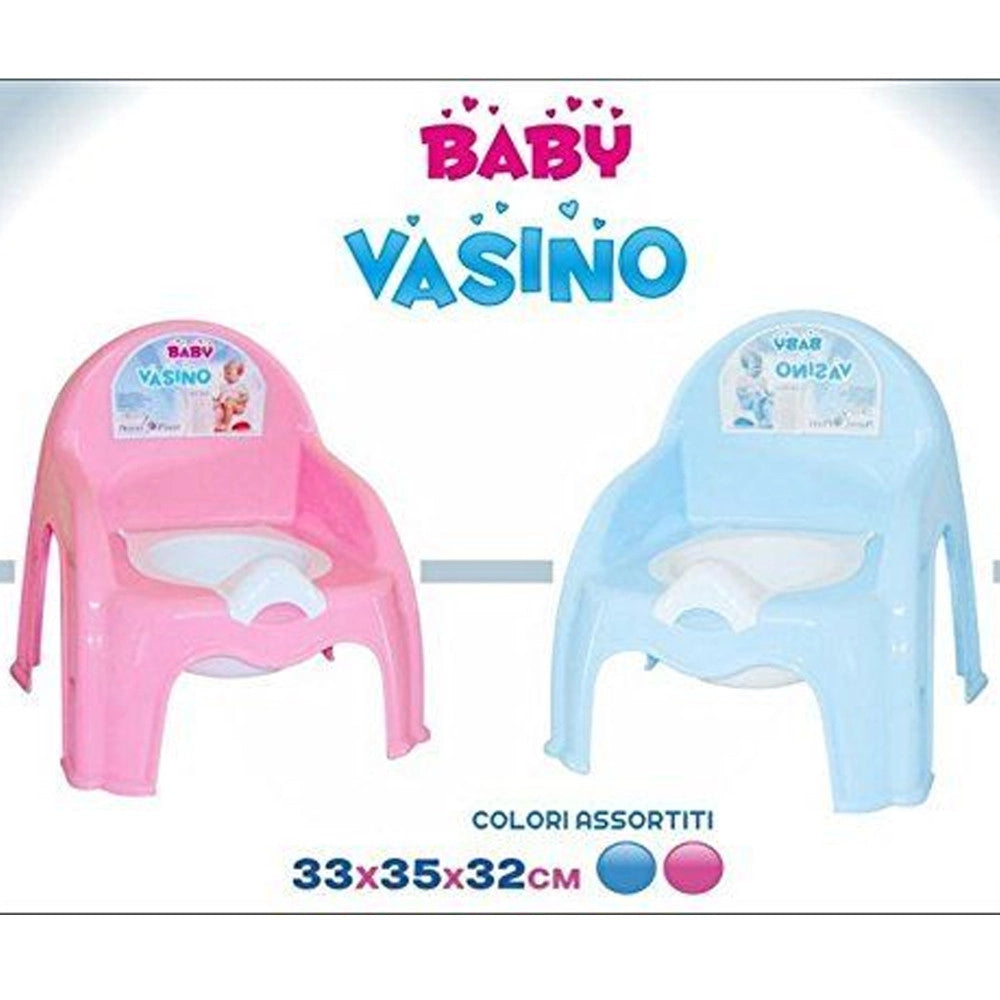 Trade Shop - Vasino Poltroncina Sediolina Confort Bambini Bimbi Bisogni Plastica Colorato -