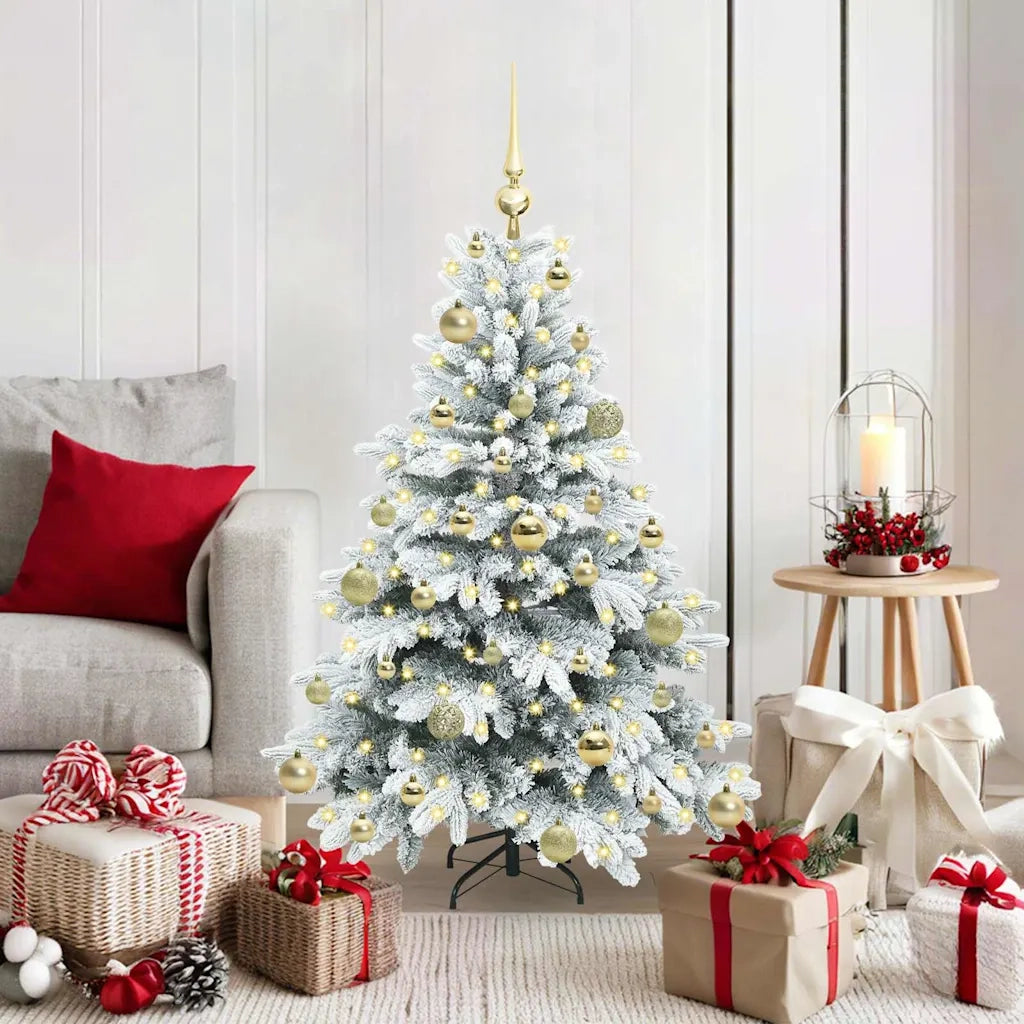 Albero di Natale artificiale con 150 LED Bianco 120 cm PE e PVC 3397592