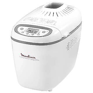 Moulinex OW6101 Home Bread Baguette Macchina del Pane 16 Programmi 1650W 1.5 Kg Timer 15h colore Bianco