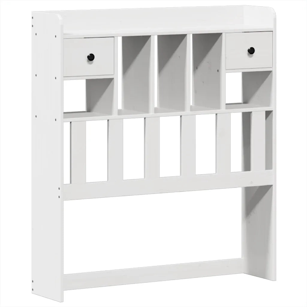 Letto senza Materasso Bianco 90x190 cm in Legno Massello Pino 3308865