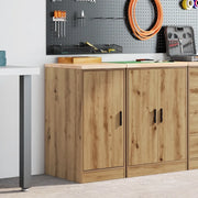 Armadietto per Garage in Rovere Artigianale 40x51x85 cm 860570