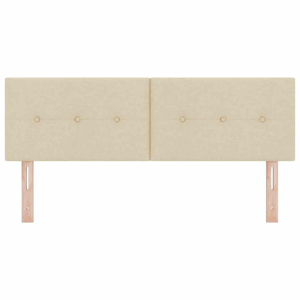 Testiera | Testata LED con strisce LED con Testiera | Testata Crema 160 cm Tessuto