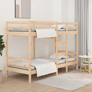 Letto a Castello senza Materasso-Struttura Letto a Castello 90x190 cm Legno di Pino 521761