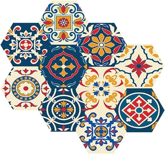 Tegelstickers a sei facce per cucina e soggiorno - Set da 10 pezzi